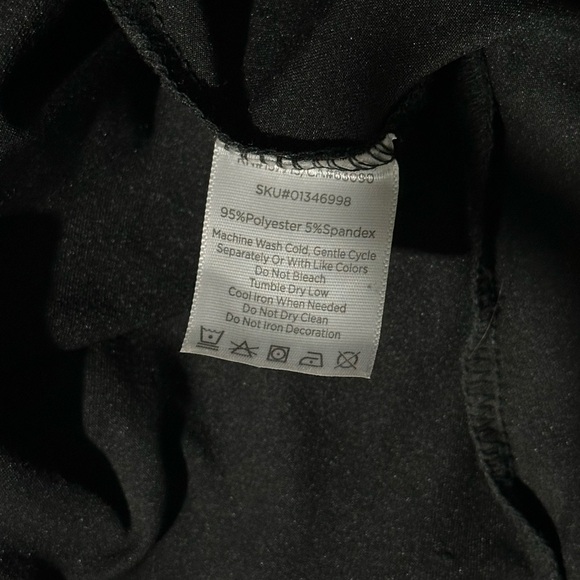 Spirit Black Maxi Dress with Draped Sleeves - Picture 5 of 5